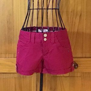 COPY - Maroon Denim Shorts
